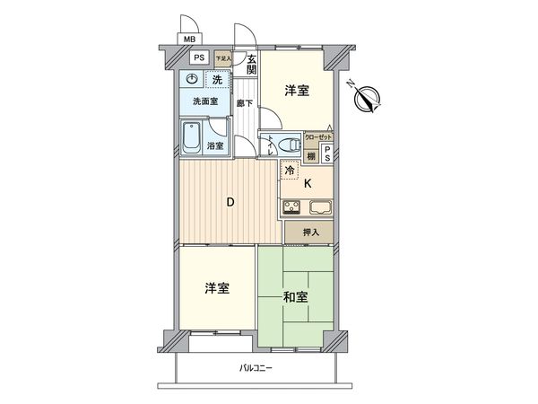ライオンズマンション昭島 間取図(平面図) 間取図(平面図)