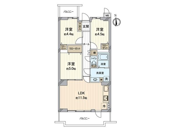 ダイアパレス青梅新町 間取図(平面図)