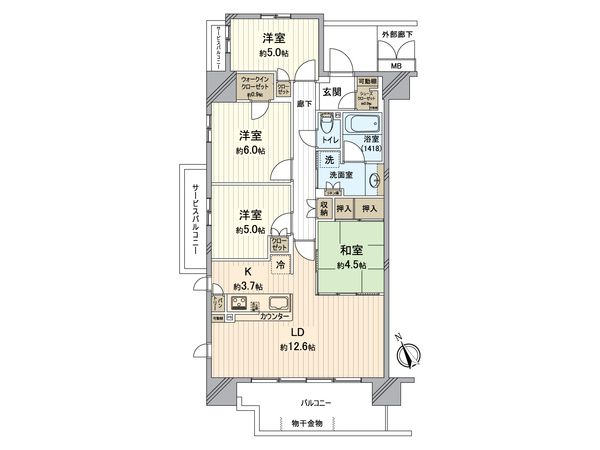 カサーレ青梅末広町 間取図(平面図)
