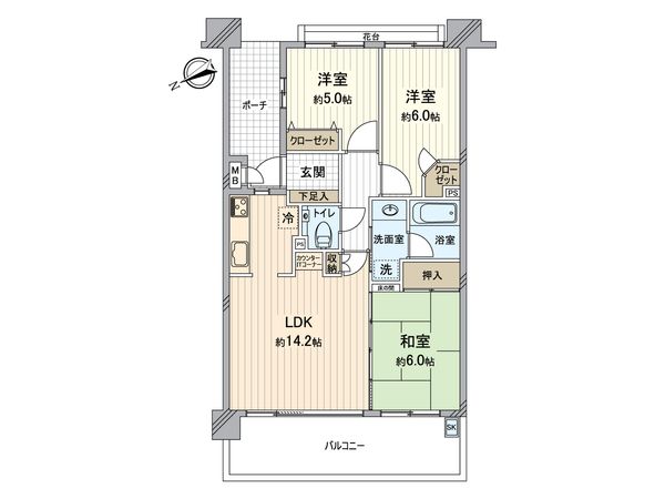 ザ・バーデン昭島 間取図(平面図)