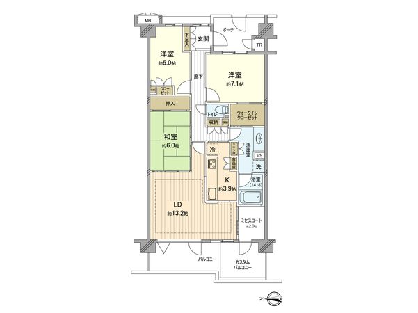 プレイシア 間取図(平面図) プレイシア 間取図(平面図)