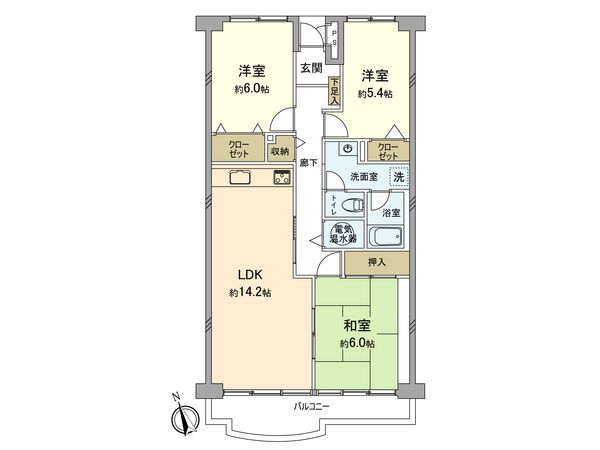 西武拝島ハイツ 1号棟 間取図(平面図) 西武拝島ハイツ 1号棟 間取図(平面図)