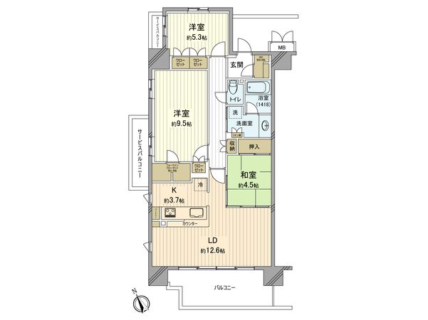 カサーレ青梅末広町 間取図(平面図)