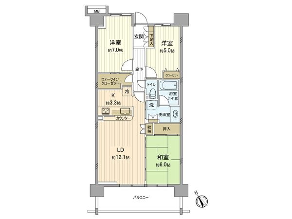 ラティア 間取図(平面図) ラティア 間取図(平面図)