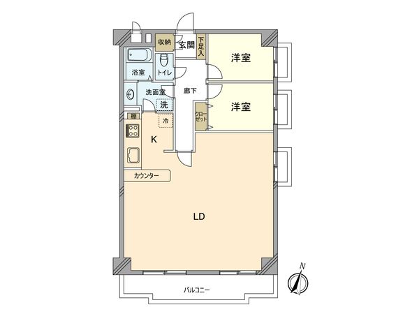 武蔵野拝島ハイツ 間取図(平面図)