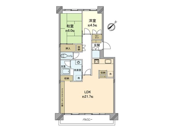 昭島つつじが丘ハイツ北 17号棟 間取図(平面図)