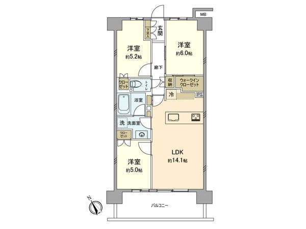 パークホームズ昭島中神 間取図(平面図) パークホームズ昭島中神 間取図(平面図)