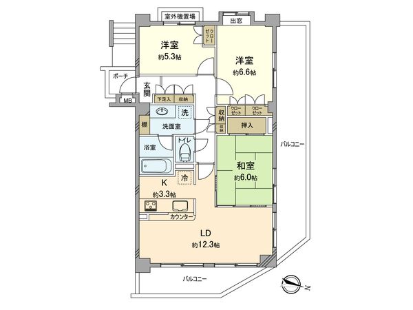 マイキャッスル拝島 間取図(平面図) マイキャッスル拝島 間取図(平面図)