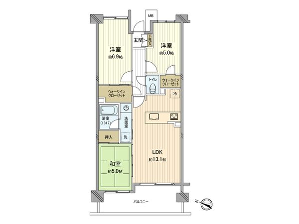 アイディーコート東青梅 間取図(平面図)