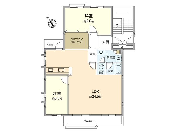 エステート立川一番町 17号棟 間取図(平面図) 間取図(平面図)