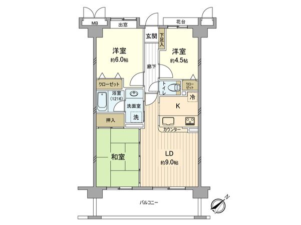 ダイアパレス東青梅グランエスタシオン 間取図(平面図) ダイアパレス東青梅グランエスタシオン 間取図(平面図)