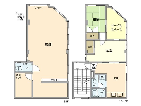 青梅市河辺町5丁目(ニューメゾンカナリヤ)一棟ビル 間取図(平面図)
