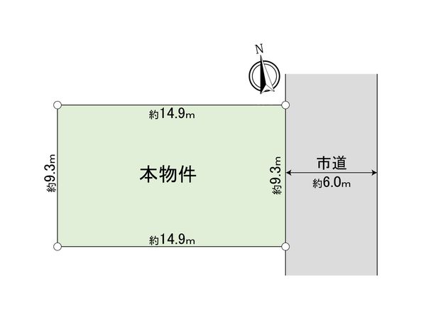 立川市西砂町5丁目 土地 区画図 区画図
