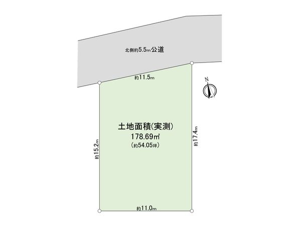 西東京市北原町2丁目 土地 区画図 西東京市北原町2丁目 土地 区画図