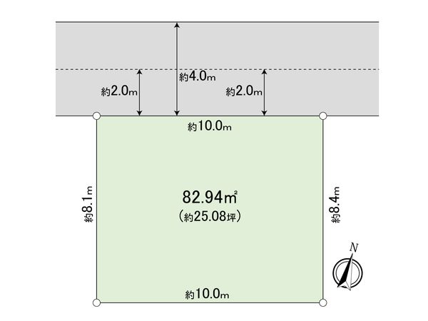 東久留米市浅間町1丁目 土地 区画図