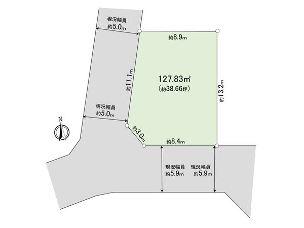 東久留米市中央町3丁目 土地 区画図 東久留米市中央町3丁目 土地 区画図