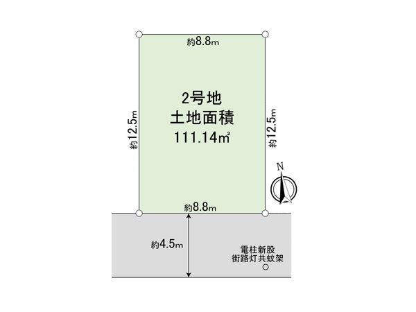 西東京市保谷泉町 土地 2号地 区画図