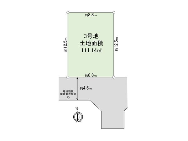 西東京市保谷泉町 土地 3号地 区画図