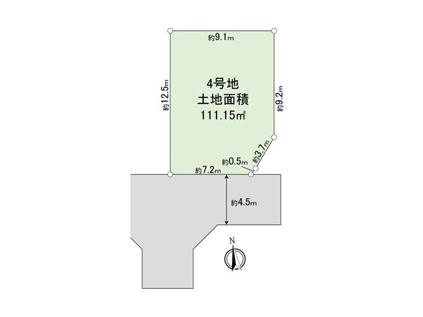 西東京市保谷泉町 土地 4号地 区画図