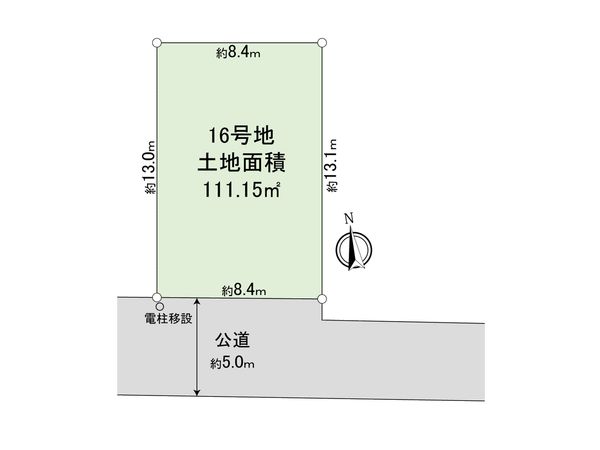 西東京市保谷泉町 土地 16号地 区画図 区画図