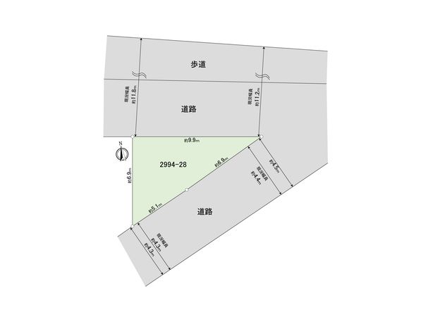 西東京市緑町3丁目 土地 区画図