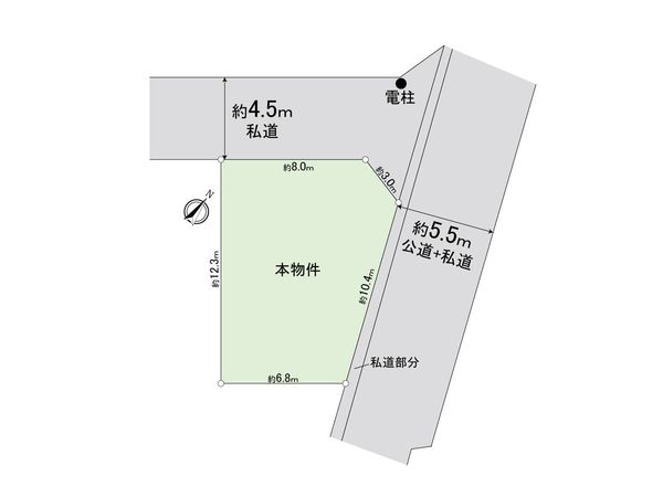 西東京市栄町2丁目 土地 区画図
