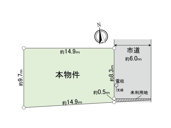 立川市西砂町5丁目 土地 区画図