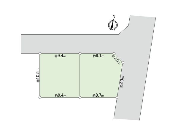 西東京市新町4丁目 土地 区画図