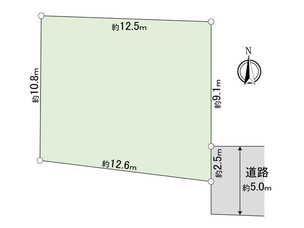 小平市仲町 土地 区画図 小平市仲町 土地 区画図
