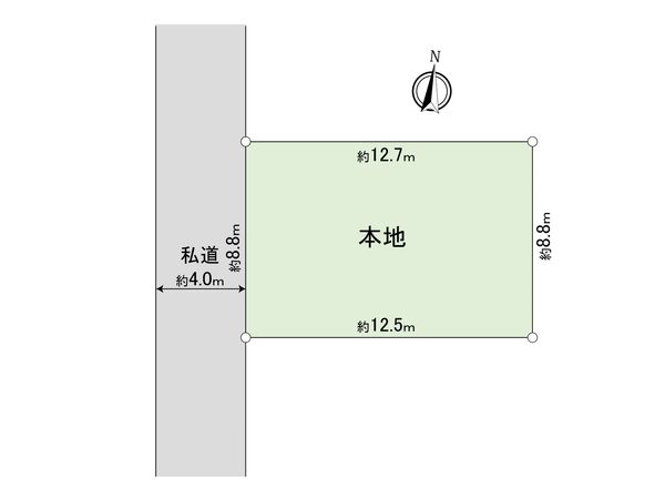東久留米市小山4丁目 土地 区画図