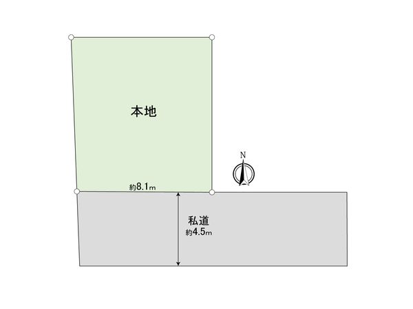 東久留米市弥生1丁目 土地 区画図