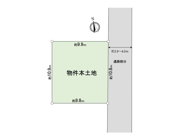 小平市仲町 土地 区画図 小平市仲町 土地 区画図