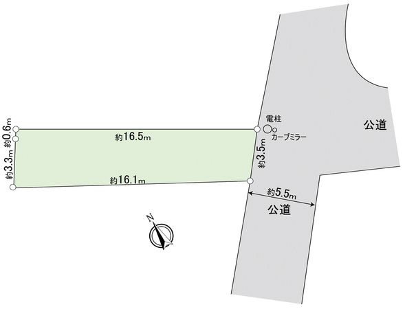 西東京市北原町2丁目土地(旧作業所) 区画図 西東京市北原町2丁目土地(旧作業所) 区画図