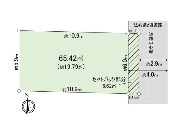 西東京市柳沢2丁目 土地 区画図
