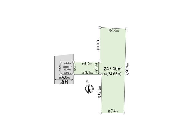 小平市鈴木町2丁目 土地 区画図 小平市鈴木町2丁目 土地 区画図