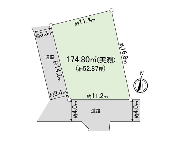 中野区上鷺宮2丁目 土地 区画図 中野区上鷺宮2丁目 土地 区画図