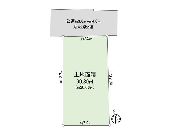 西東京市保谷町3丁目 土地 区画図 西東京市保谷町3丁目 土地 区画図