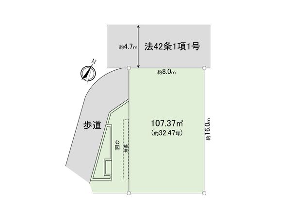 西東京市保谷町2丁目 土地 区画図 区画図