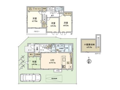兼六パークタウン花小金井 第33期 20号棟 間取図(平面図)
