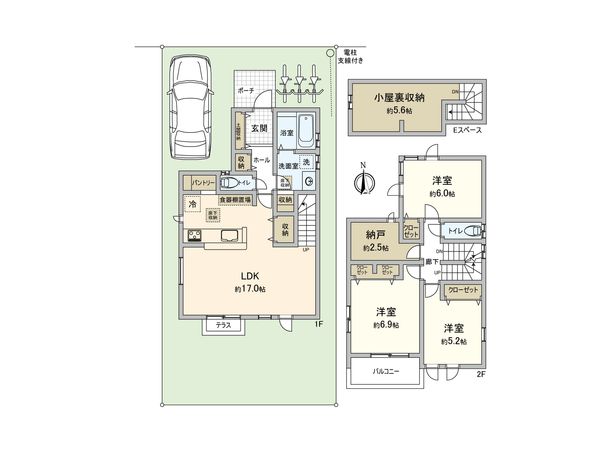 兼六パークタウン花小金井 第33期 30号棟 間取図(平面図)