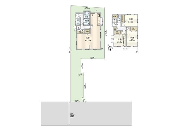 西東京市南町1丁目 戸建 間取図(平面図)