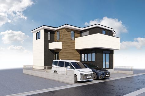 小平市仲町 新築戸建 外観パース図