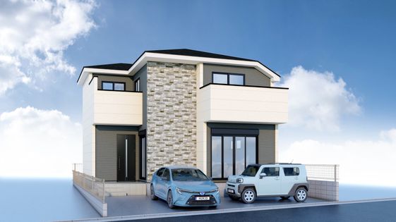 西東京市保谷町6丁目 新築戸建 外観パース図