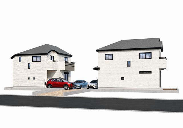 小平市鈴木町2丁目 新築戸建B号棟 外観パース図