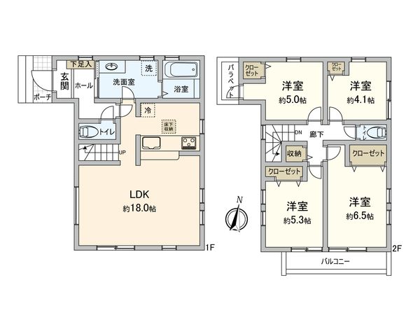 西東京市泉町1丁目 新築戸建 間取図(平面図) 間取図(平面図)