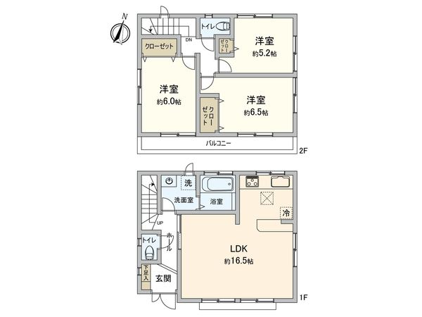 小平市大沼町2丁目 戸建 間取図(平面図)