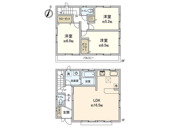 小平市大沼町2丁目 戸建 間取図(平面図)