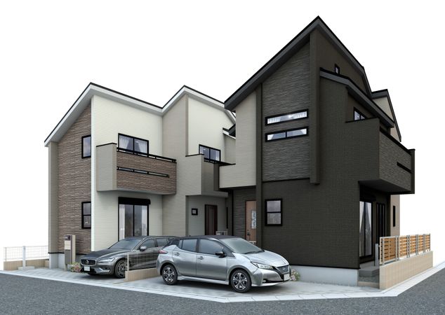 西東京市向台町1丁目 新築戸建2号棟 外観パース図