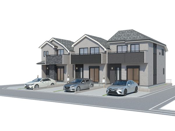 西東京市向台町1丁目新築戸建 C号棟 外観パース図