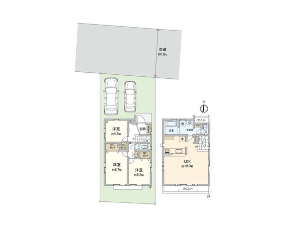 小平市大沼町6丁目 新築戸建 4号棟 間取図(平面図)